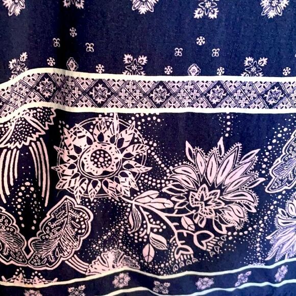 GAP V-neck border print sleeveless dress size XS - Picture 6 of 8